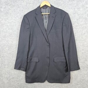 Giorgio Cosani Men's Blazer Gray Pinstriped Size 42L Wool/Cashmere MINOR FLAWS‎
